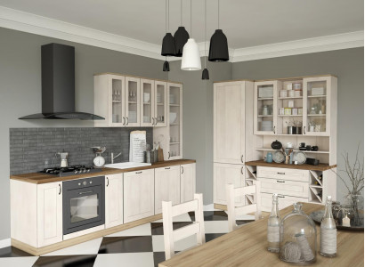 Classic kitchen, compact kitchens, tall cabinet, cupboard, wall cabinet, custom-made.